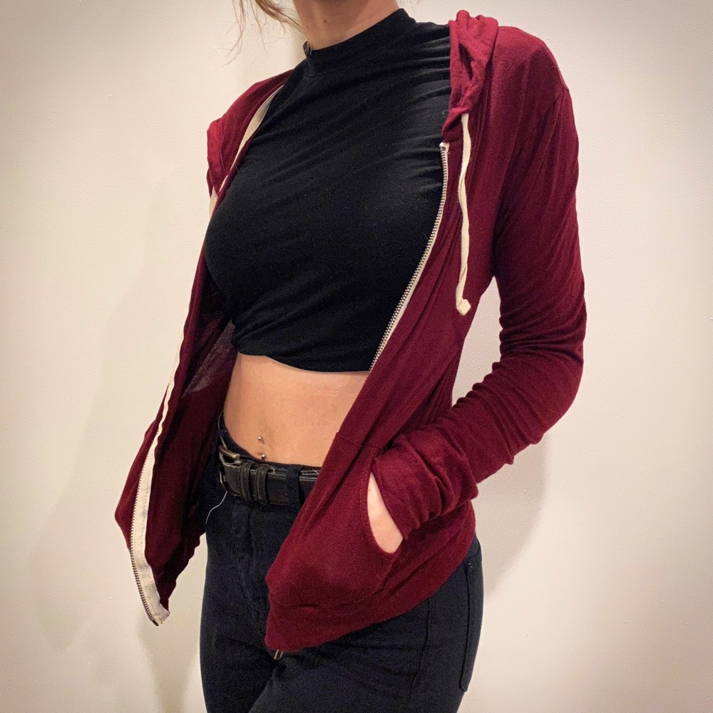 Burgundy jacket